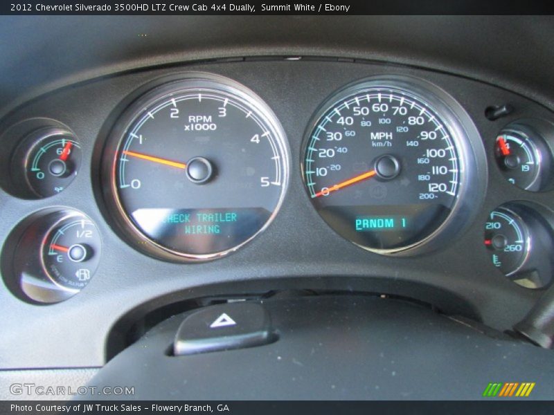 Summit White / Ebony 2012 Chevrolet Silverado 3500HD LTZ Crew Cab 4x4 Dually