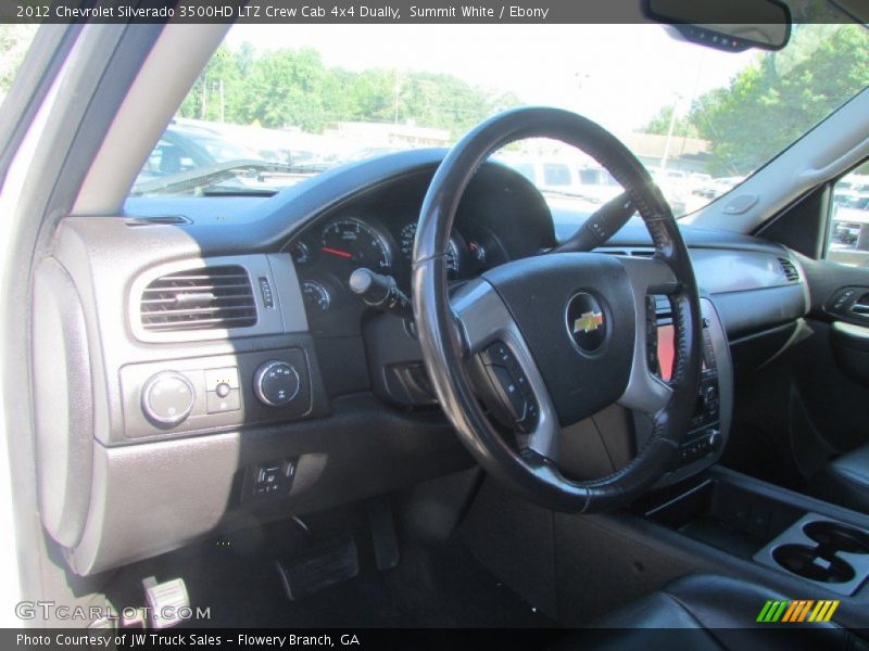 Summit White / Ebony 2012 Chevrolet Silverado 3500HD LTZ Crew Cab 4x4 Dually
