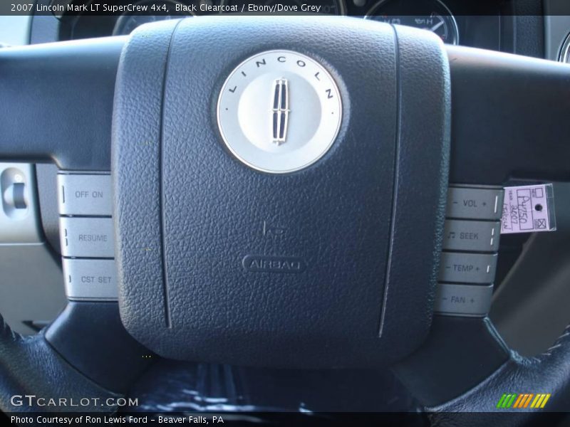Black Clearcoat / Ebony/Dove Grey 2007 Lincoln Mark LT SuperCrew 4x4