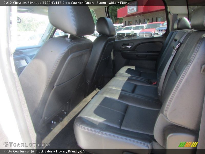 Summit White / Ebony 2012 Chevrolet Silverado 3500HD LTZ Crew Cab 4x4 Dually