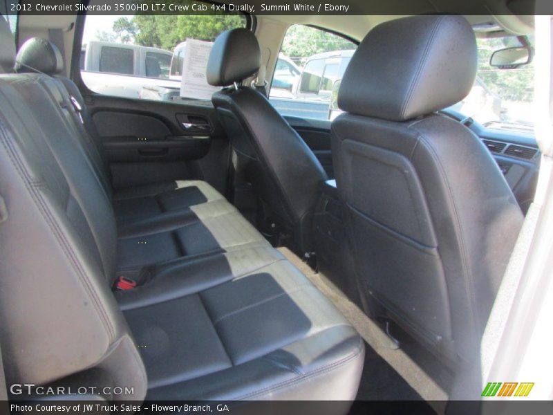 Summit White / Ebony 2012 Chevrolet Silverado 3500HD LTZ Crew Cab 4x4 Dually