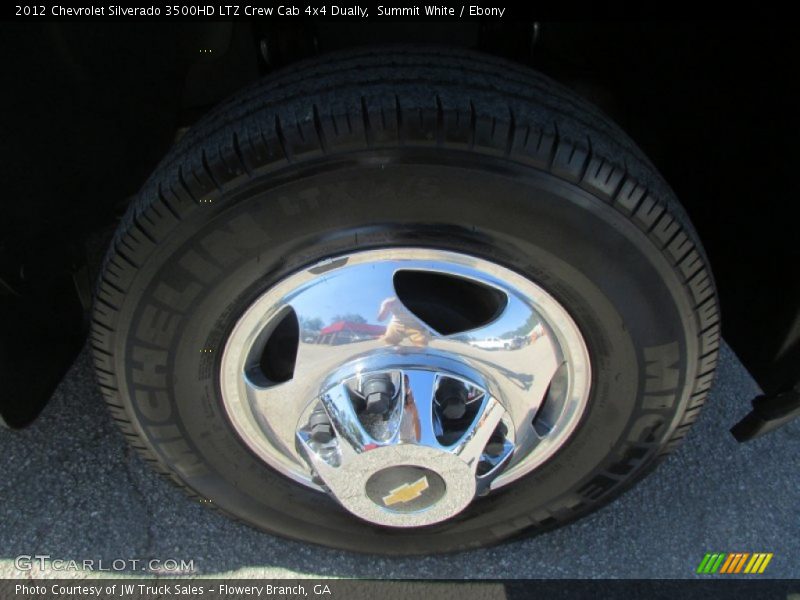 Summit White / Ebony 2012 Chevrolet Silverado 3500HD LTZ Crew Cab 4x4 Dually