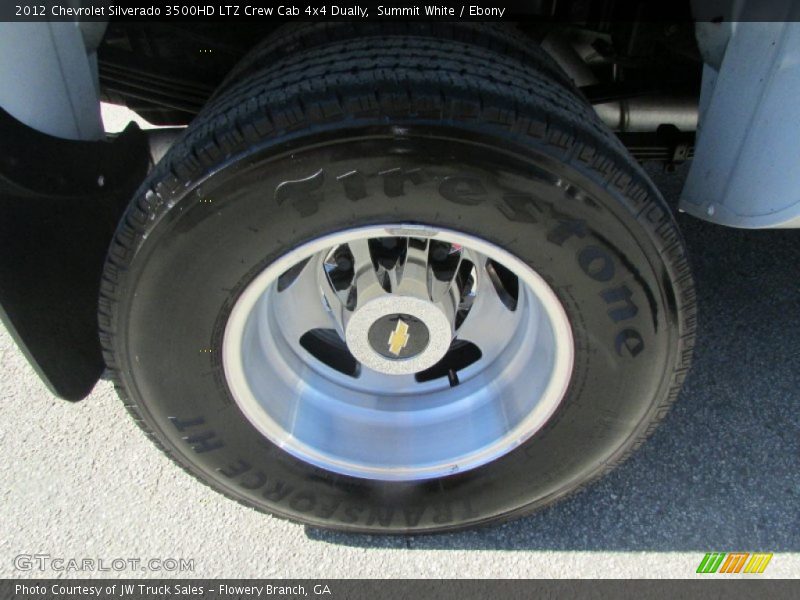 Summit White / Ebony 2012 Chevrolet Silverado 3500HD LTZ Crew Cab 4x4 Dually