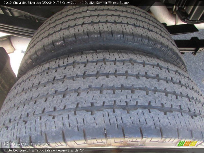 Summit White / Ebony 2012 Chevrolet Silverado 3500HD LTZ Crew Cab 4x4 Dually