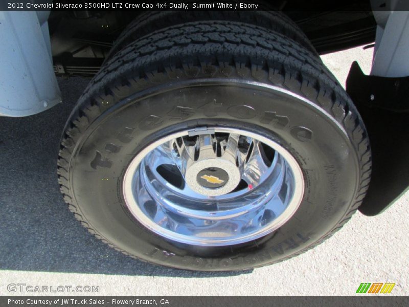 Summit White / Ebony 2012 Chevrolet Silverado 3500HD LTZ Crew Cab 4x4 Dually