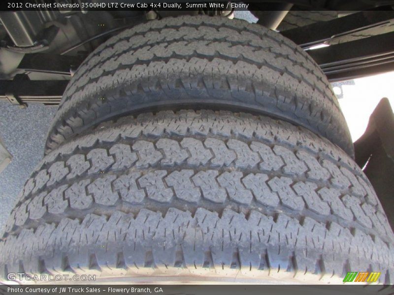 Summit White / Ebony 2012 Chevrolet Silverado 3500HD LTZ Crew Cab 4x4 Dually