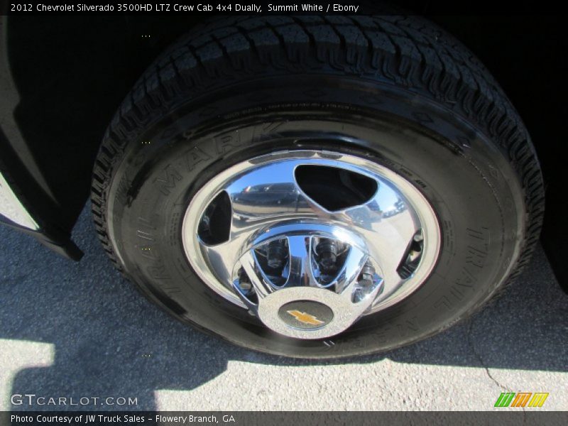 Summit White / Ebony 2012 Chevrolet Silverado 3500HD LTZ Crew Cab 4x4 Dually