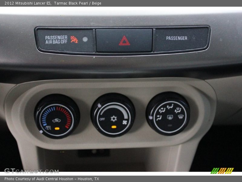 Controls of 2012 Lancer ES