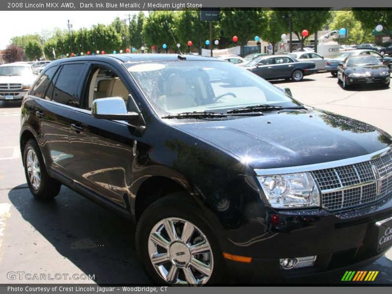 Dark Ink Blue Metallic / Medium Light Stone 2008 Lincoln MKX AWD