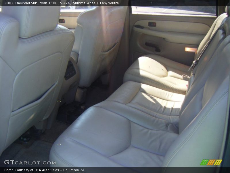 Summit White / Tan/Neutral 2003 Chevrolet Suburban 1500 LS 4x4