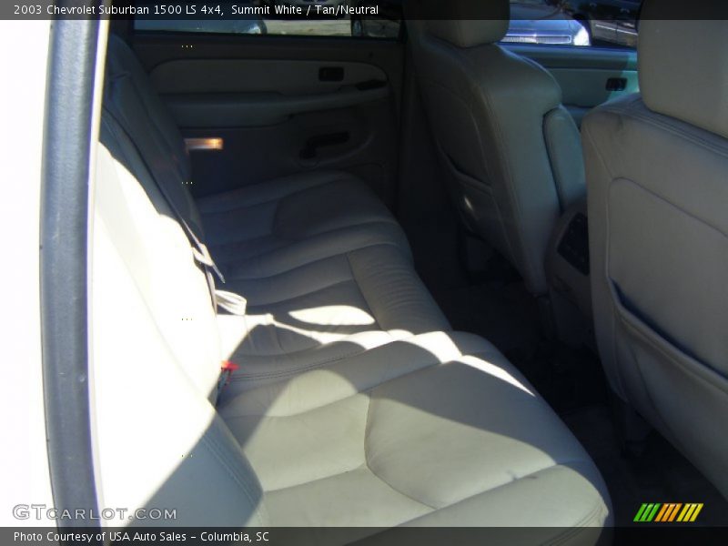 Summit White / Tan/Neutral 2003 Chevrolet Suburban 1500 LS 4x4