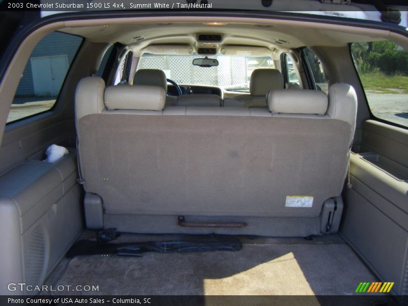 Summit White / Tan/Neutral 2003 Chevrolet Suburban 1500 LS 4x4