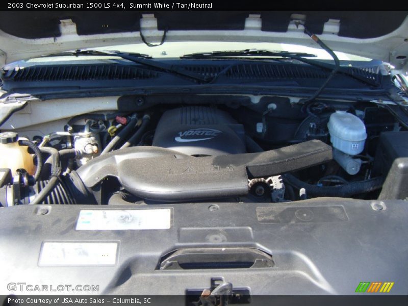 Summit White / Tan/Neutral 2003 Chevrolet Suburban 1500 LS 4x4