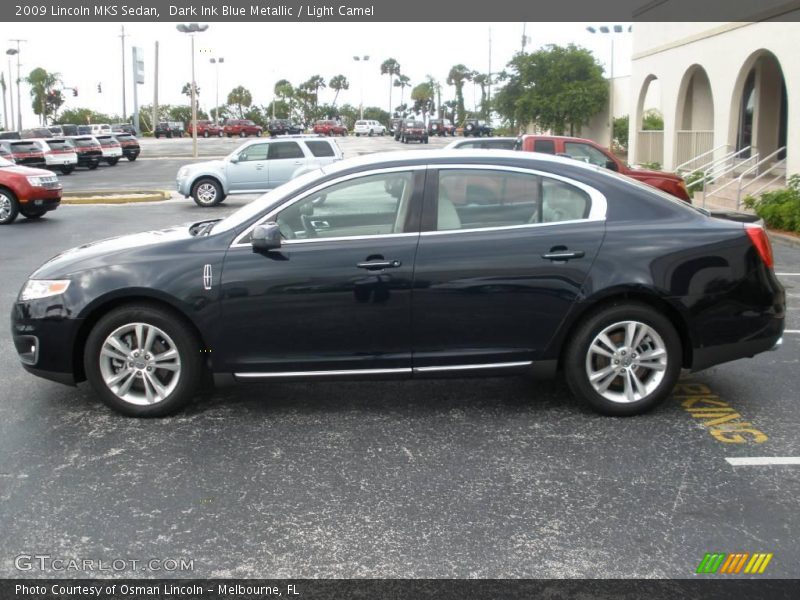 Dark Ink Blue Metallic / Light Camel 2009 Lincoln MKS Sedan
