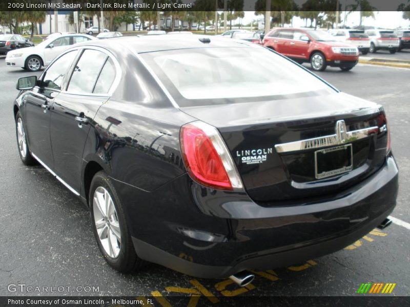 Dark Ink Blue Metallic / Light Camel 2009 Lincoln MKS Sedan