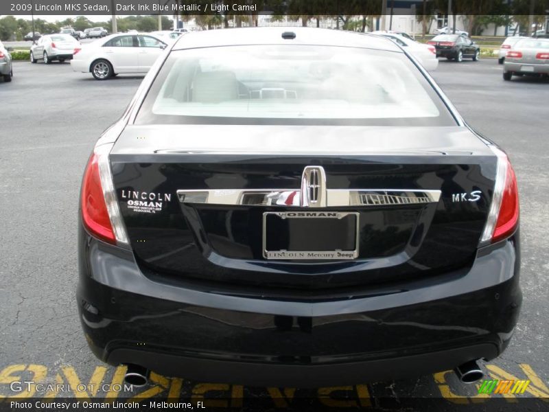 Dark Ink Blue Metallic / Light Camel 2009 Lincoln MKS Sedan