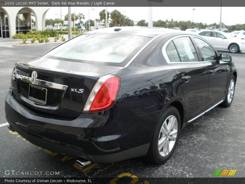 Dark Ink Blue Metallic / Light Camel 2009 Lincoln MKS Sedan