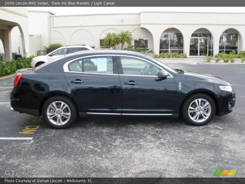 Dark Ink Blue Metallic / Light Camel 2009 Lincoln MKS Sedan