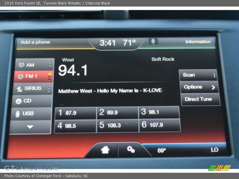 Audio System of 2015 Fusion SE
