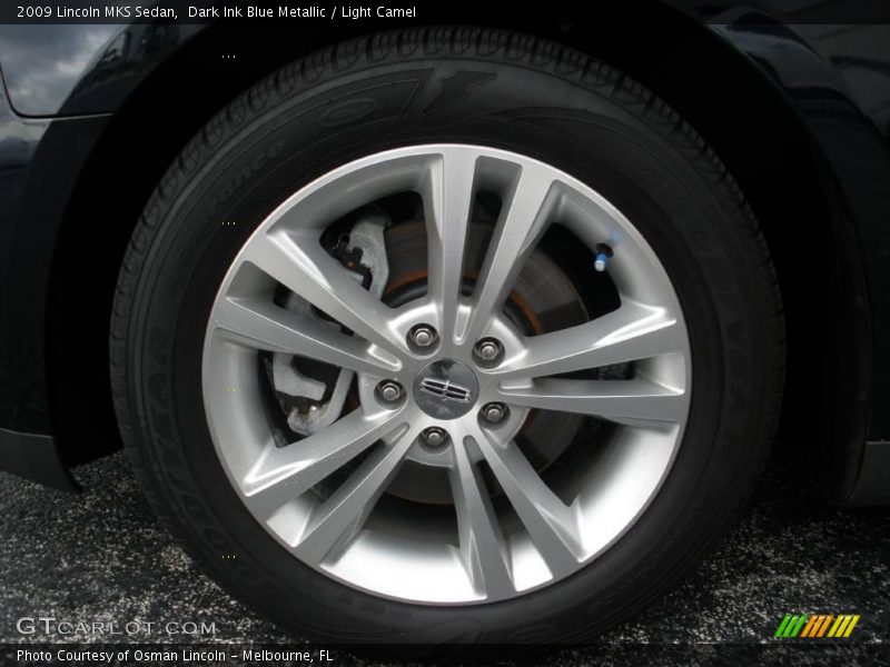 Dark Ink Blue Metallic / Light Camel 2009 Lincoln MKS Sedan