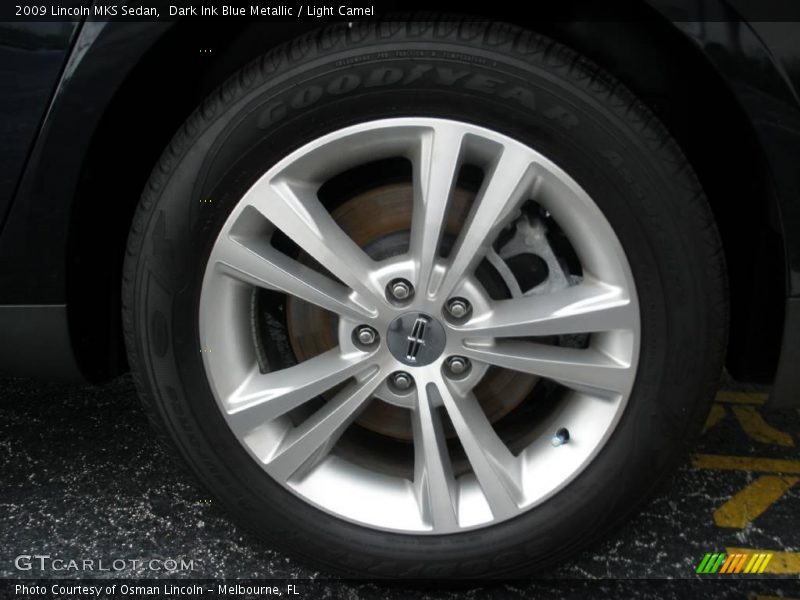 Dark Ink Blue Metallic / Light Camel 2009 Lincoln MKS Sedan
