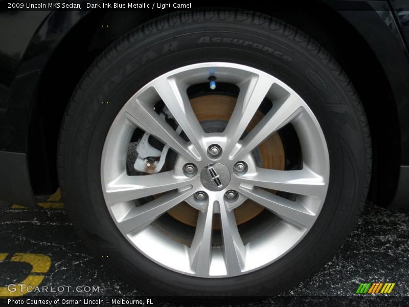 Dark Ink Blue Metallic / Light Camel 2009 Lincoln MKS Sedan