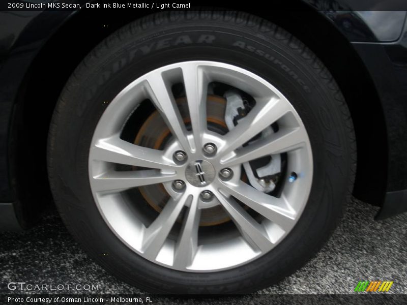 Dark Ink Blue Metallic / Light Camel 2009 Lincoln MKS Sedan