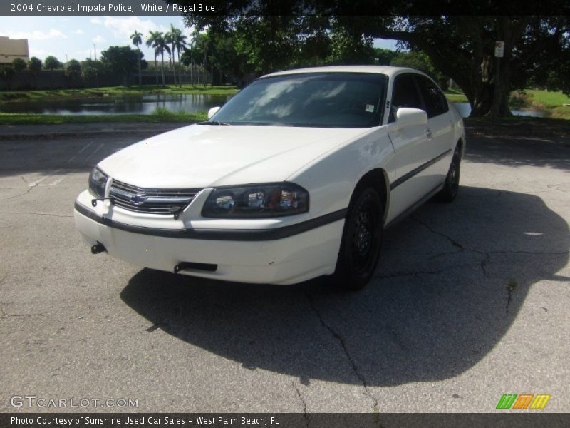 White / Regal Blue 2004 Chevrolet Impala Police