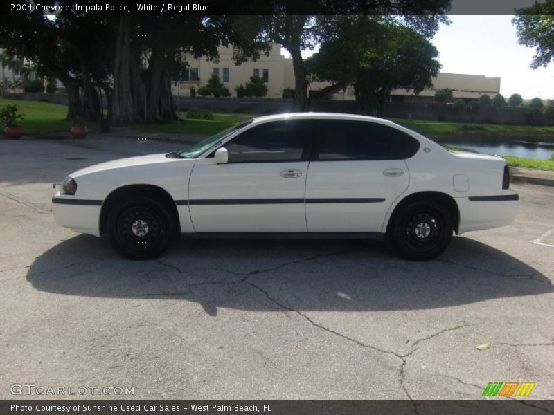 White / Regal Blue 2004 Chevrolet Impala Police