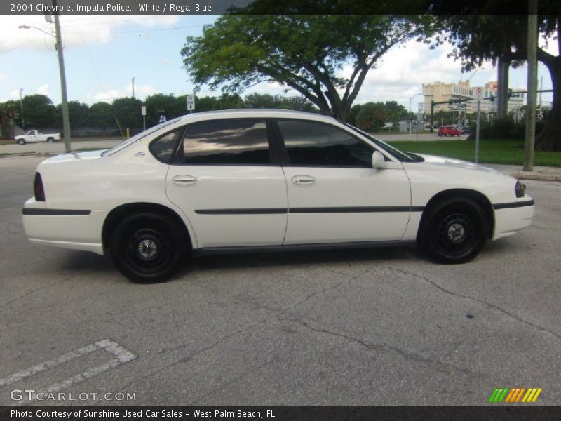 White / Regal Blue 2004 Chevrolet Impala Police