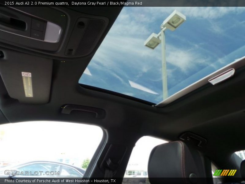 Daytona Gray Pearl / Black/Magma Red 2015 Audi A3 2.0 Premium quattro