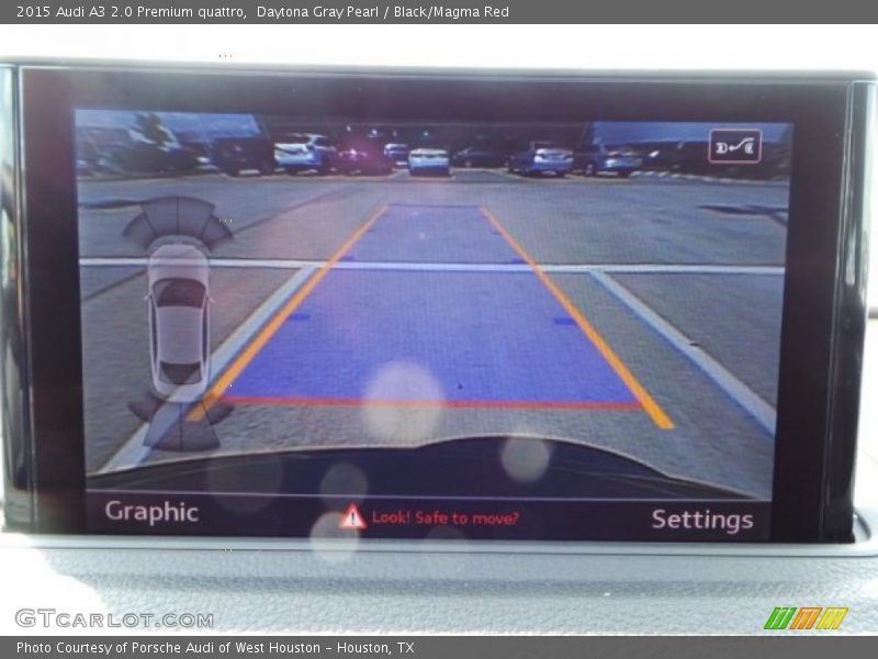 Daytona Gray Pearl / Black/Magma Red 2015 Audi A3 2.0 Premium quattro