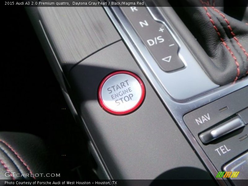 Daytona Gray Pearl / Black/Magma Red 2015 Audi A3 2.0 Premium quattro