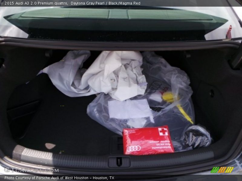Daytona Gray Pearl / Black/Magma Red 2015 Audi A3 2.0 Premium quattro