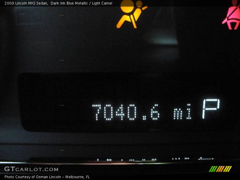 Dark Ink Blue Metallic / Light Camel 2009 Lincoln MKS Sedan