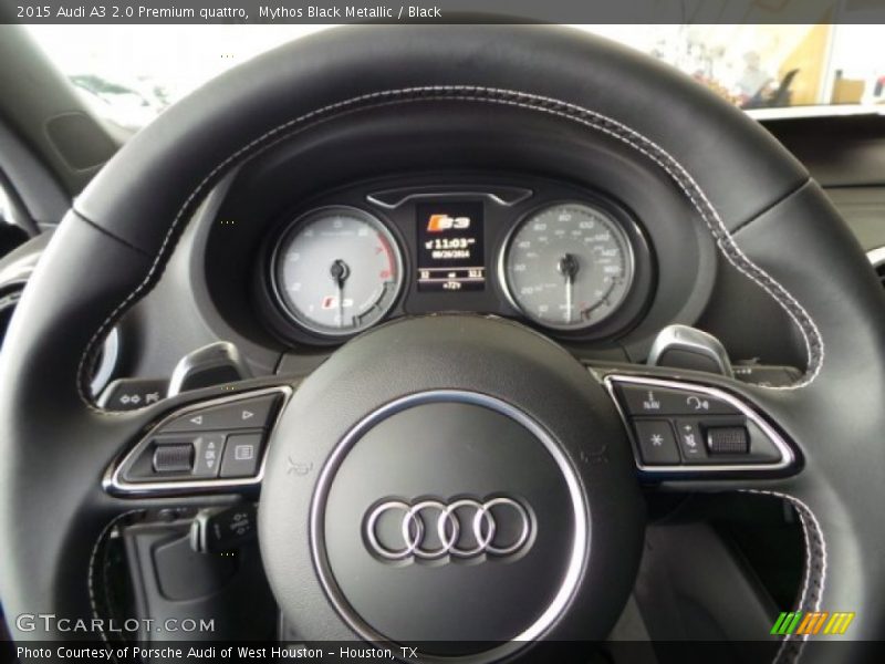 Mythos Black Metallic / Black 2015 Audi A3 2.0 Premium quattro