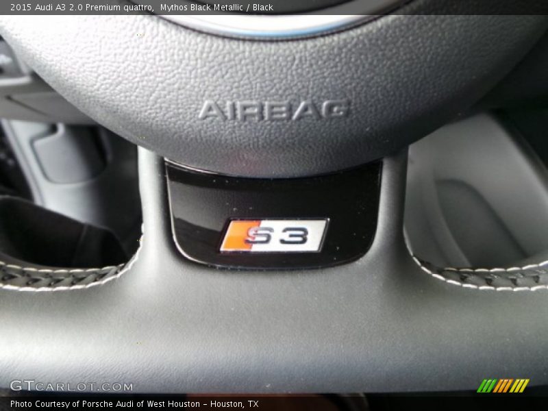 Mythos Black Metallic / Black 2015 Audi A3 2.0 Premium quattro