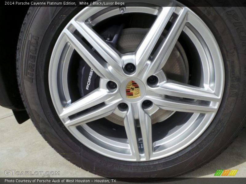White / Black/Luxor Beige 2014 Porsche Cayenne Platinum Edition