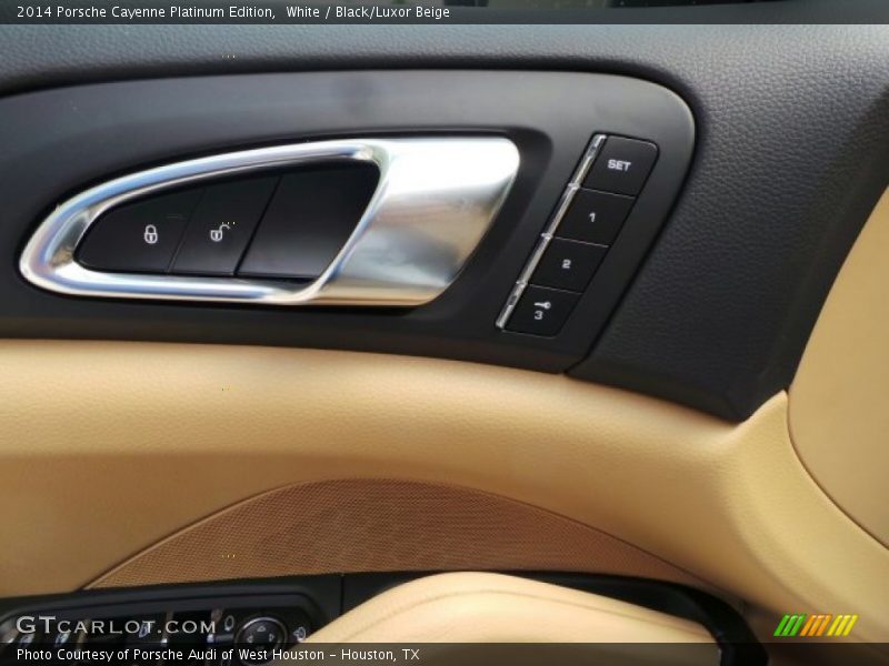 White / Black/Luxor Beige 2014 Porsche Cayenne Platinum Edition