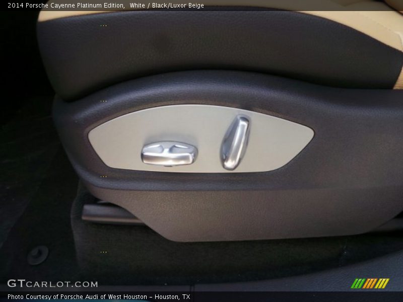 White / Black/Luxor Beige 2014 Porsche Cayenne Platinum Edition