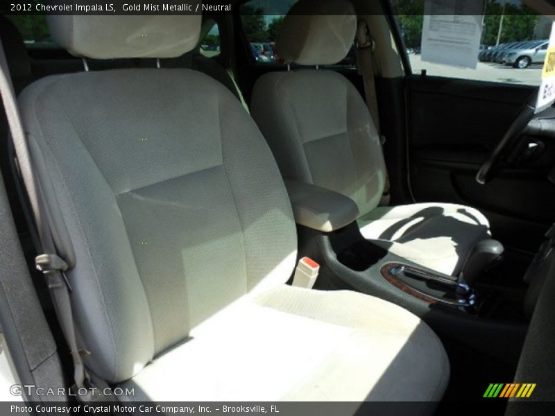 Gold Mist Metallic / Neutral 2012 Chevrolet Impala LS