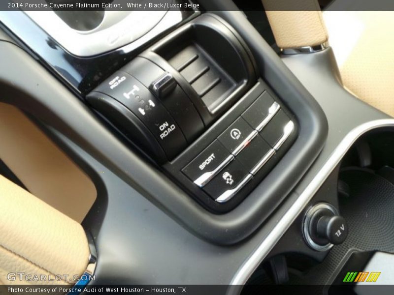 White / Black/Luxor Beige 2014 Porsche Cayenne Platinum Edition