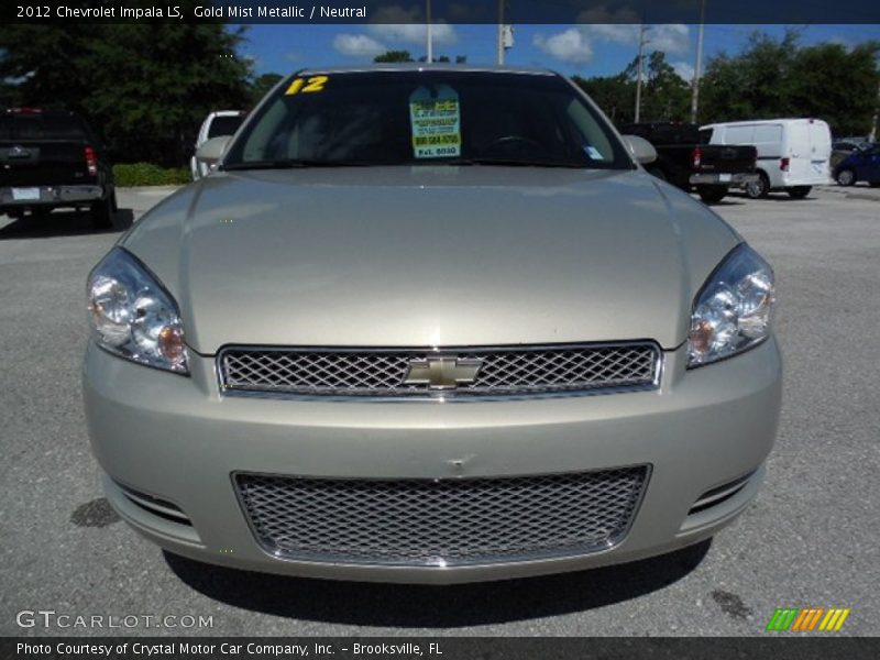 Gold Mist Metallic / Neutral 2012 Chevrolet Impala LS