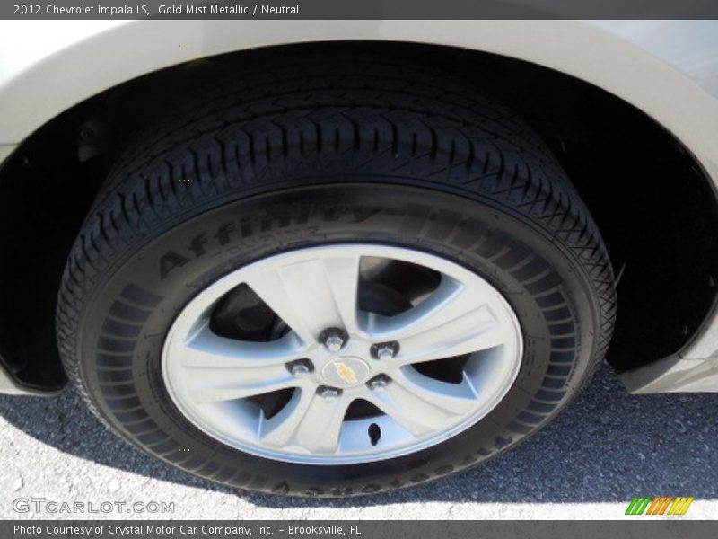 Gold Mist Metallic / Neutral 2012 Chevrolet Impala LS