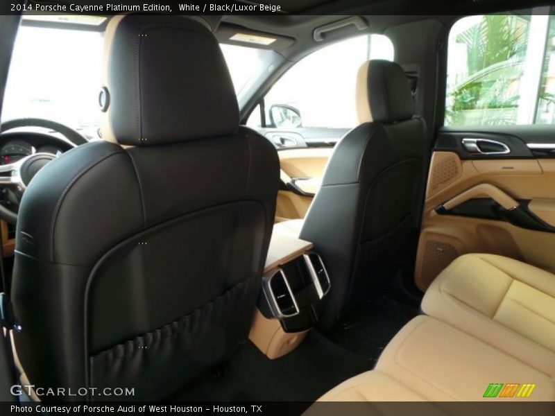 White / Black/Luxor Beige 2014 Porsche Cayenne Platinum Edition