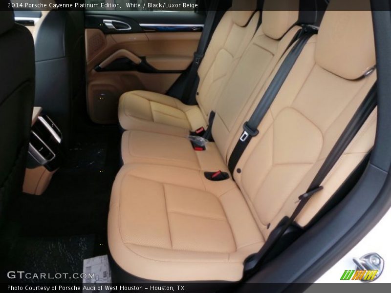 White / Black/Luxor Beige 2014 Porsche Cayenne Platinum Edition