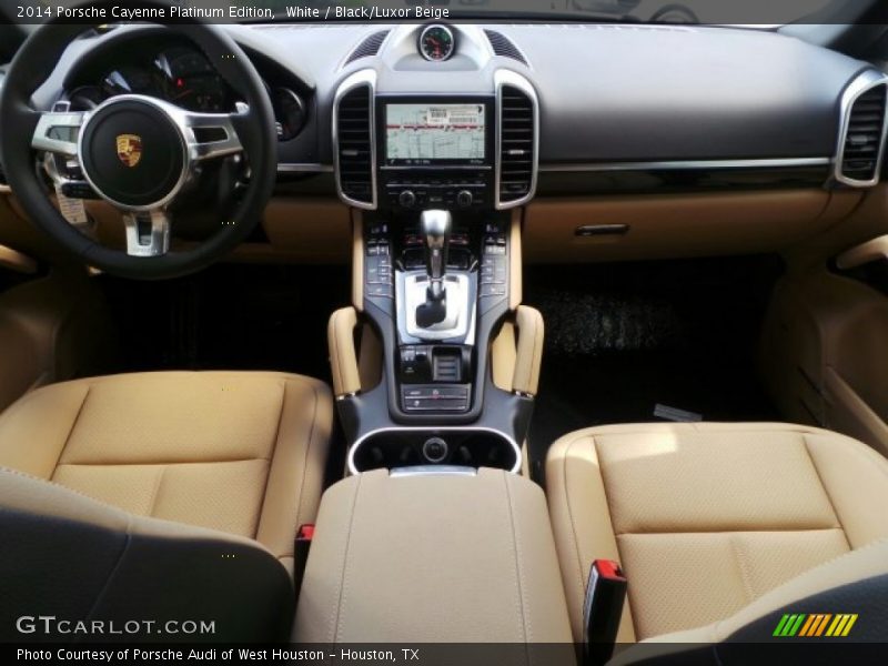 White / Black/Luxor Beige 2014 Porsche Cayenne Platinum Edition