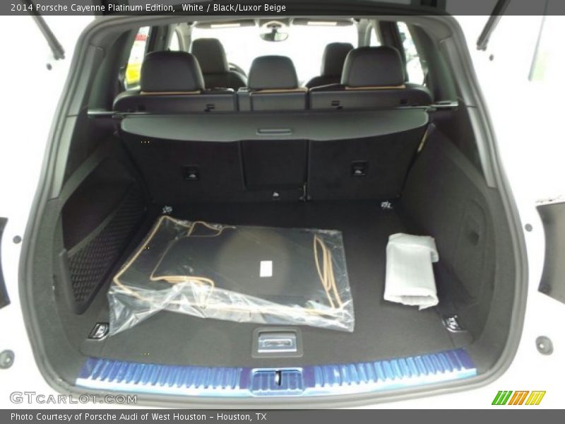 White / Black/Luxor Beige 2014 Porsche Cayenne Platinum Edition