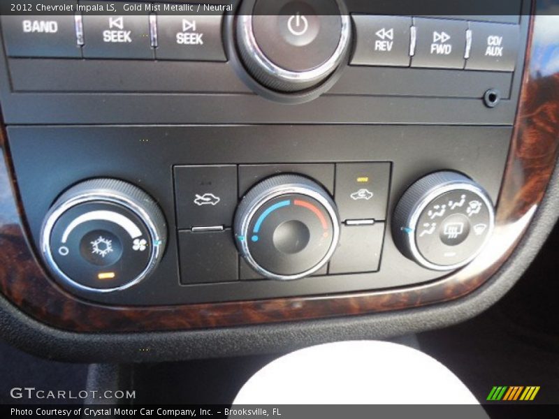 Gold Mist Metallic / Neutral 2012 Chevrolet Impala LS