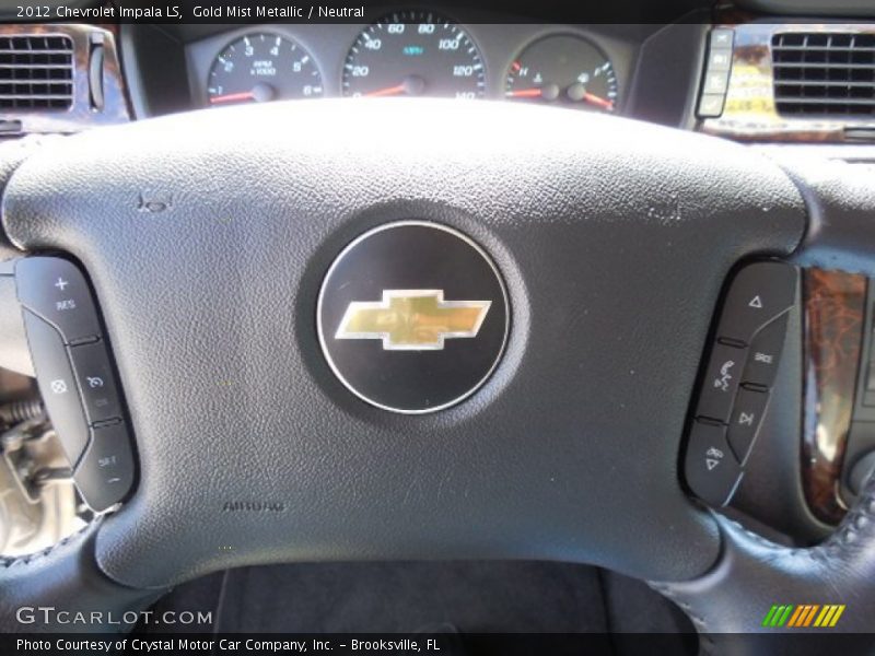 Gold Mist Metallic / Neutral 2012 Chevrolet Impala LS